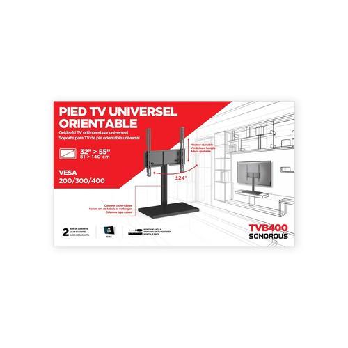 Pied orientable TV jusqu'à 55 pouces Meliconi TVB400