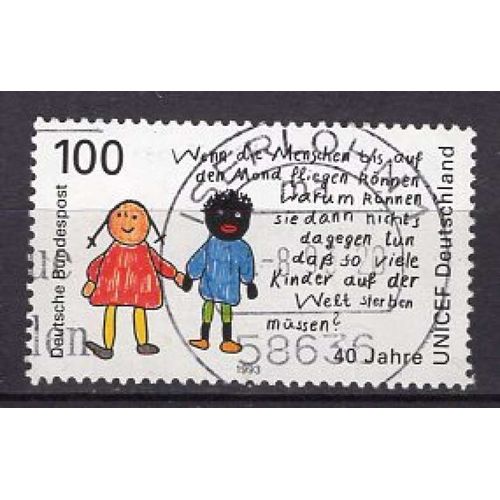 Allemagne Rfa 1993 Comite Allemand Pour L'unicef Oblitere