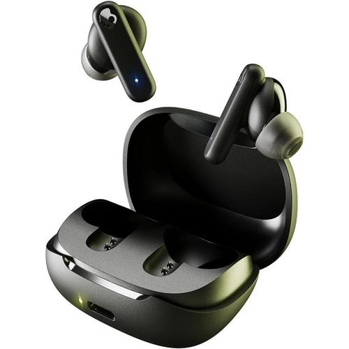 Skullcandy Smokin Buds - Écouteurs sans fil avec micro - intra-auriculaire - Bluetooth - noir brut