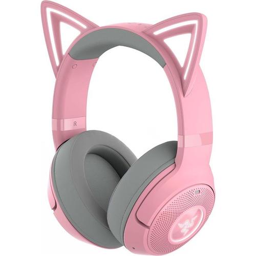 Razer Kraken Kitty V2 BT - Micro-casque - circum-aural - Bluetooth - sans fil - isolation acoustique