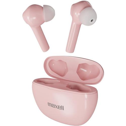 Maxell Dynamic Wireless Headphones With Charging Case Bluetooth Pink