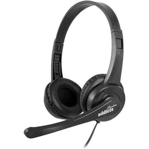 NGS VOX 505 - Casque filaire avec micro - USB - 32 Ohm - Noir