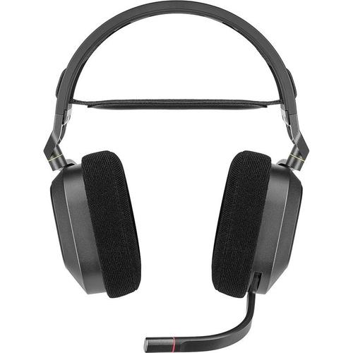 CORSAIR Gaming HS80 MAX WIRELESS - Micro-casque - circum-aural - 2,4 GHz - sans fil - USB - gris acier