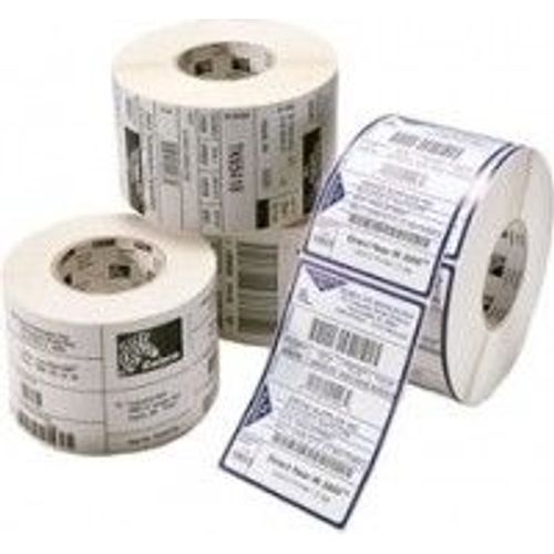 Zebra Z-Select 2000D - Mat - adhésif permanent en caoutchouc - enduit - perforé - blanc - 76.2 x 101.6 mm 3200 étiquette(s) (16 rouleau(x) x 200 papier