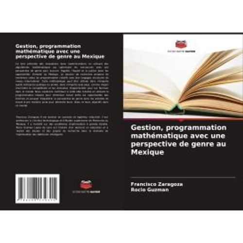 Gestion, Programmation Mathématique Avec Une Perspective De Genre Au Mexique