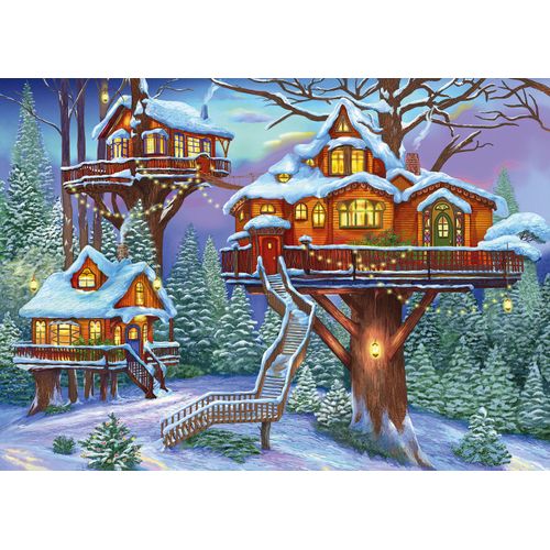 Winter Treehouse - Puzzle 500 Pièces
