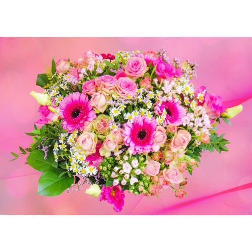 Pink Bouquet Of Roses - Puzzle 500 Pièces