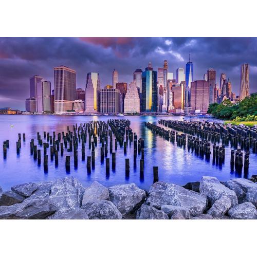 Cloudy Sky Over Manhattan, New York - Puzzle 1000 Pièces
