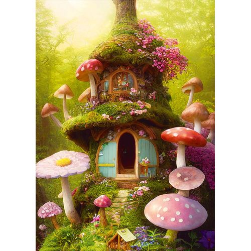 Maison Champignon - Puzzle 1000 Pièces