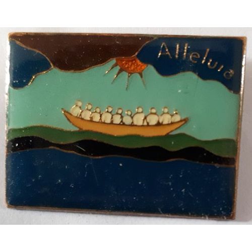 Broche Émaillée "Alleluia"