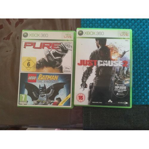 2 Jeux Xbox 360 (Pure Et Lego Batman / Just Cause 2)