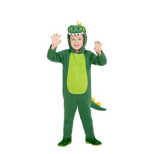 Déguisement Dragon Vert Avec Capuche Et Queue Enfant