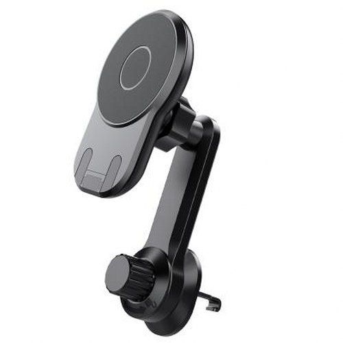 Bigben Interactive - Support De Voiture Magnétique Pour Téléphone Portable - 2 In 1 Magsafe, Windshield + Airvent - Noir