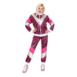 Costume De Survêtement À Imprimé Tigre Rose Des Années 80 Pour Femme