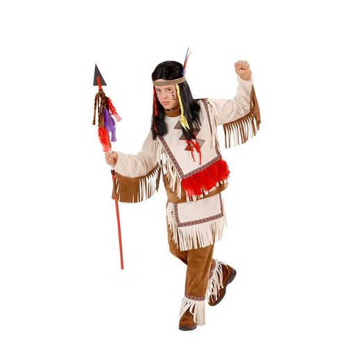 Costume Indien Avec Tunique Beige Pour Garçon