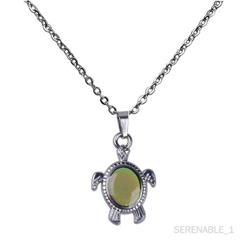 Belle Résine De Tortue Pendentif Animal Changement De Couleur Sentiment D'émotion Humeur