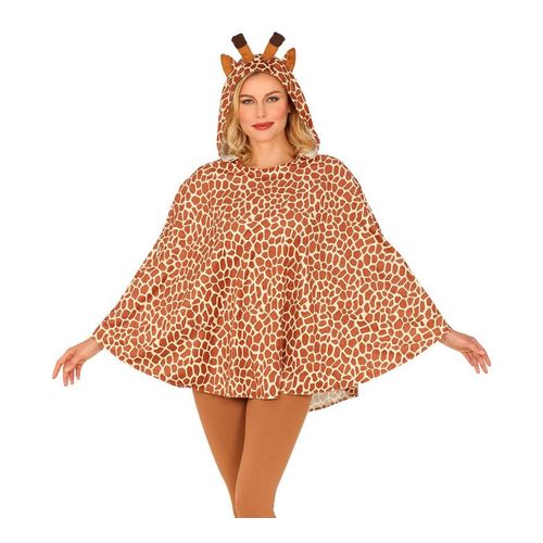 Déguisement De Girafe Ou Poncho À Capuche Adulte