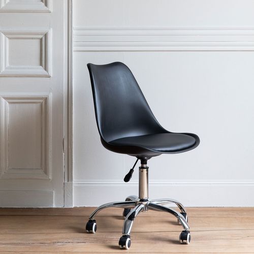 Chaise De Bureau Réglable En Hauteur Noire Anne