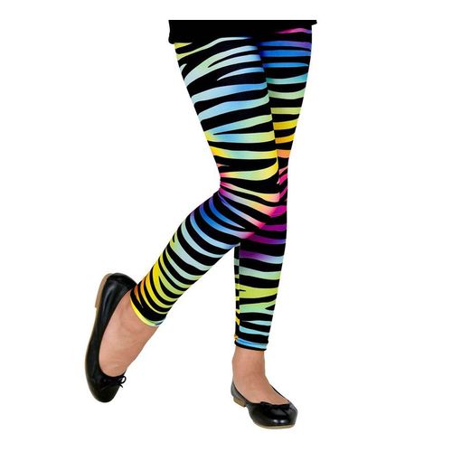 Legging Multicolore Néon À Imprimé Animal Des Années 80 Pour Enfants