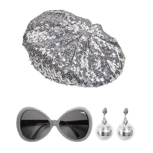 Disco Babe Kit : Chapeau, Lunettes Et Boucles D'oreilles