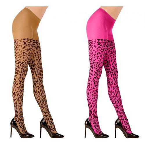 Collant Femme 70 Deniers Imprimé Léopard Multicolore