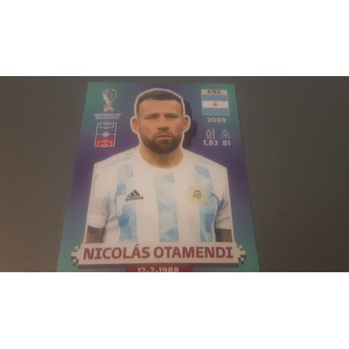 Image Panini Foot Fifa World Cup Qatar 2022,Argentine, Otamendi