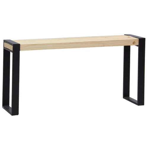 Banc En Pin Et Métal