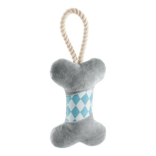 Jouet Pour Chien En Peluche Hunter Salima Os Gris