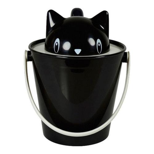 Seau De Conteneur United Pets Chat Noir Polypropylène (20 Cm)