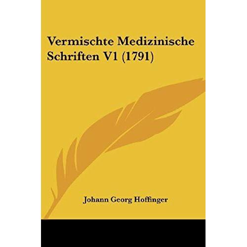 Vermischte Medizinische Schriften V1 (1791)