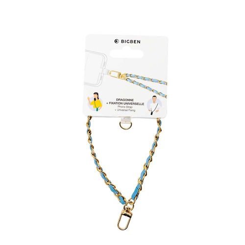 BIGBEN CONNECTED BBRACCHAIN3 - Bracelet chaine gold + bleu