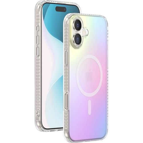 Coque MagSafe IP16 Plus Semi-transparente Irisée
