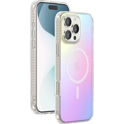 Coque MagSafe IP16 Pro Semi-transparente Irisée