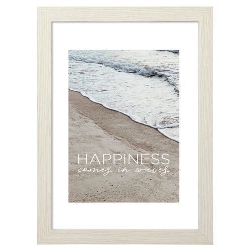 Cadre photo en bois "Waves", bouleau, 10 x 15 cm