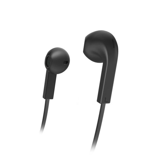 Casque "Advance", écouteurs, microphone, câble plat, noir