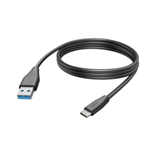 Câble de charge, USB-C - USB-A, 3 m, noir
