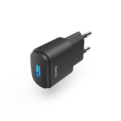 Chargeur avec port USB-A, 6 W, noir