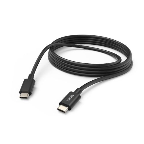 Câble de charge, USB-C - USB-C, 3 m, noir