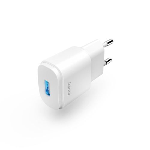 Chargeur avec port USB-A, 6 W, blanc