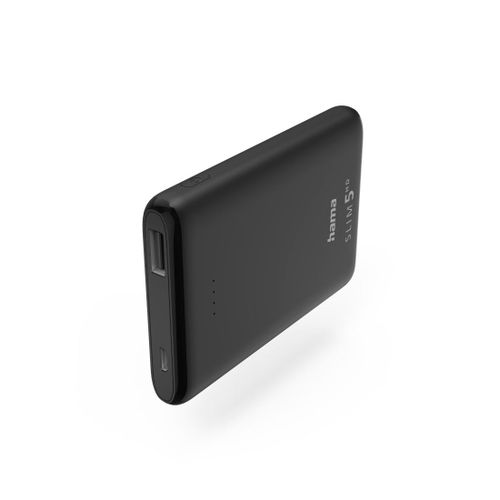 Power Pack "SLIM 5HD", 5 000 mAh, sortie : USB-A, noir