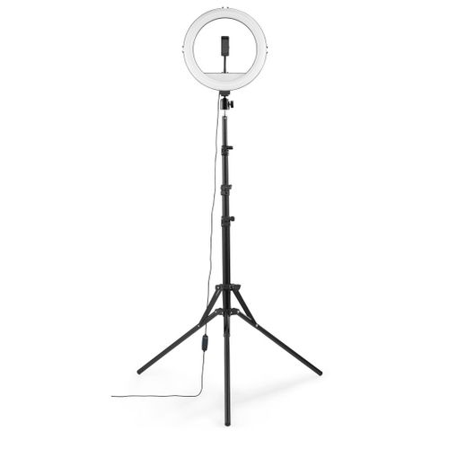 Lampe annulaire LED "SpotLight Steady 120 II", pr smartph., trép.,12''