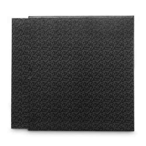 Classeur avec mécanisme à 4 anneaux, larg. 70 mm, avec étui, noir/gris