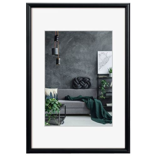Cadre en aluminium "Detroit", noir, 50 x 70 cm