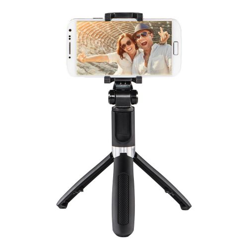 Tige pour selfie "Funstand 57", avec déclench. à dist. Bluetooth, noir