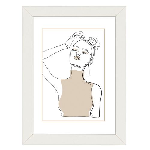 Cadre photo en bois "Copenhague", blanc, 15 x 20 cm