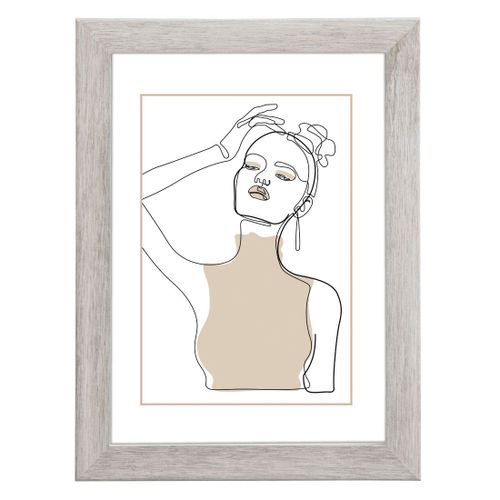 Cadre photo en bois "Copenhague", taupe, 20 x 30 cm
