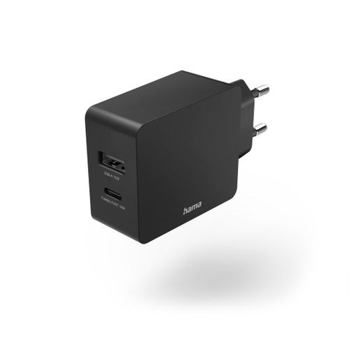 Chargeur, USB-C (PD/QC) + USB-A, 30 W, 20 pièces dans le présentoir