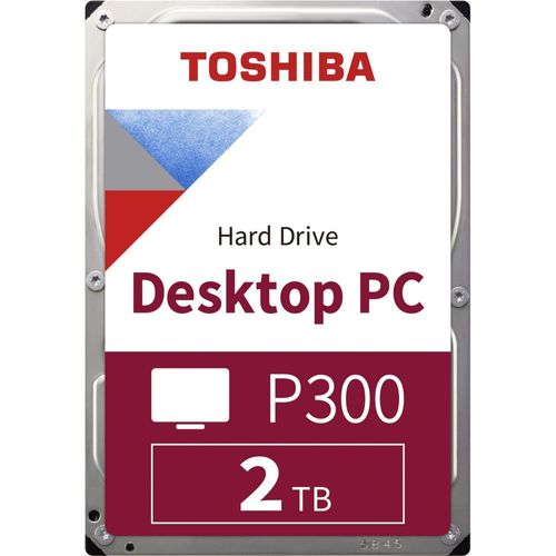Toshiba P300 - Disque dur - 2 To - interne - 3.5" - SATA 6Gb/s - 7200 tours/min - mémoire tampon : 64 Mo