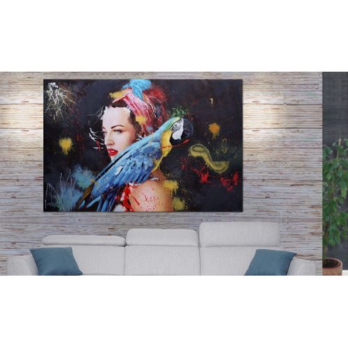 Peinture À L'huile Femme Hwc-H25, Peinture Sur Toile Xl, Peinte À La Main   180x120cm