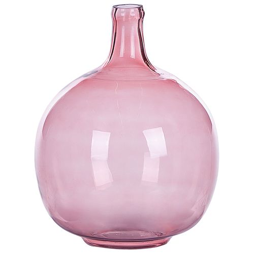 Verre Vase décoratif 31 cm Rose CHAPPATHI
